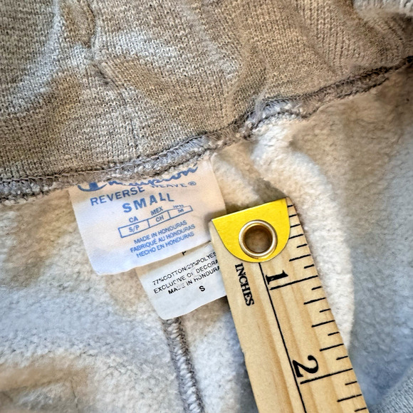 VTG Champion Reverse Weave Big Felt C Logo Fleece Jogger Gray Men’s Size S EUC - Picture 6 of 9